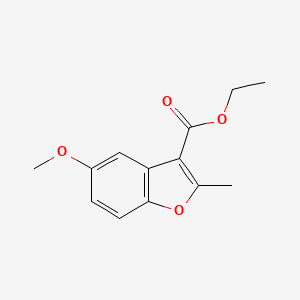 molecular formula C13H14O4 B2373079 Ethyl 5-methoxy-2-methyl-1-benzofuran-3-carboxylate CAS No. 7287-51-6