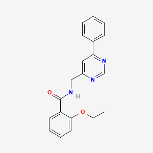molecular formula C20H19N3O2 B2373081 2-乙氧基-N-((6-苯基嘧啶-4-基)甲基)苯甲酰胺 CAS No. 2319893-30-4