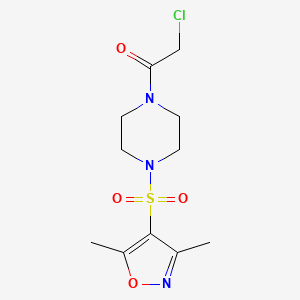 2-Chloro-1-{4-[(dimethyl-1,2-oxazol-4-yl)sulfonyl]piperazin-1-yl}ethan-1-one