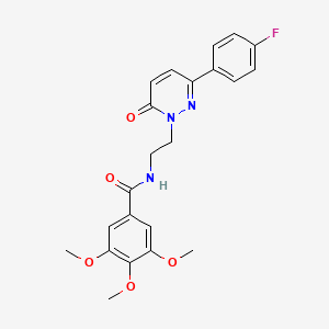 N-(2-(3-(4-fluorophenyl)-6-oxopyridazin-1(6H)-yl)ethyl)-3,4,5-trimethoxybenzamide