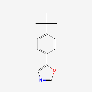 molecular formula C13H15NO B2373097 5-(4-叔丁基苯基)-1,3-恶唑 CAS No. 243455-52-9