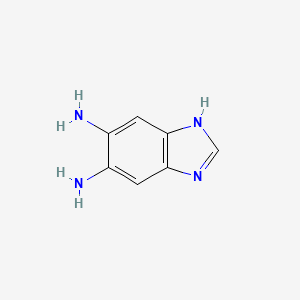 molecular formula C7H8N4 B2373102 1H-benzimidazole-5,6-diamine CAS No. 71209-21-7