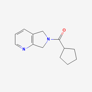 molecular formula C13H16N2O B2373112 cyclopentyl(5H-pyrrolo[3,4-b]pyridin-6(7H)-yl)methanone CAS No. 2175884-45-2