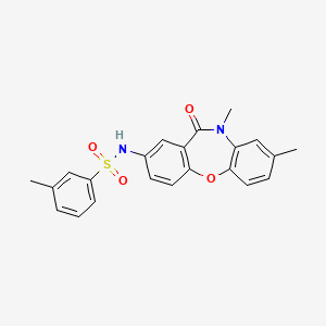 N-(8,10-dimethyl-11-oxo-10,11-dihydrodibenzo[b,f][1,4]oxazepin-2-yl)-3-methylbenzenesulfonamide