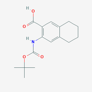 3-[(2-Methylpropan-2-yl)oxycarbonylamino]-5,6,7,8-tetrahydronaphthalene-2-carboxylic acid
