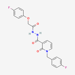 1-(4-fluorobenzyl)-N'-(2-(4-fluorophenoxy)acetyl)-2-oxo-1,2-dihydropyridine-3-carbohydrazide