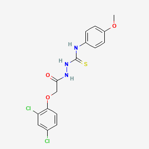 2-(2,4-dichlorophenoxy)-N-{[(4-methoxyphenyl)carbamothioyl]amino}acetamide