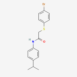 2-(4-bromophenylthio)-N-[4-(methylethyl)phenyl]acetamide