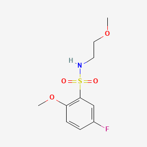5-fluoro-2-methoxy-N-(2-methoxyethyl)benzenesulfonamide