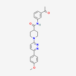 N-(3-acetylphenyl)-1-(6-(4-methoxyphenyl)pyridazin-3-yl)piperidine-4-carboxamide