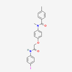 N-(4-(2-((4-iodophenyl)amino)-2-oxoethoxy)phenyl)-N,4-dimethylbenzamide