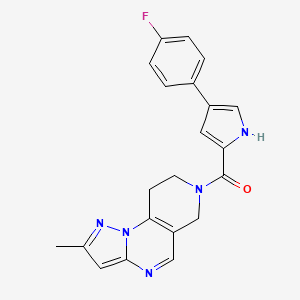 (4-(4-fluorophenyl)-1H-pyrrol-2-yl)(2-methyl-8,9-dihydropyrazolo[1,5-a]pyrido[3,4-e]pyrimidin-7(6H)-yl)methanone