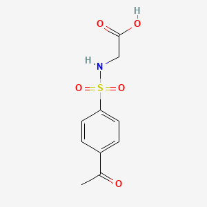 2-(4-Acetylbenzenesulfonamido)acetic acid