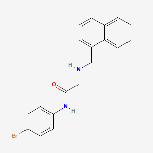 N-(4-bromophenyl)-2-[(1-naphthylmethyl)amino]acetamide