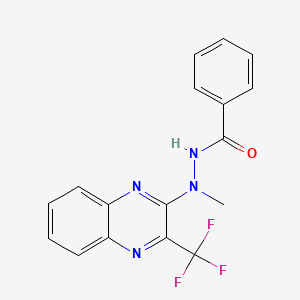 N'-methyl-N'-[3-(trifluoromethyl)-2-quinoxalinyl]benzenecarbohydrazide
