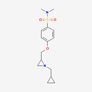 4-[[1-(Cyclopropylmethyl)aziridin-2-yl]methoxy]-N,N-dimethylbenzenesulfonamide