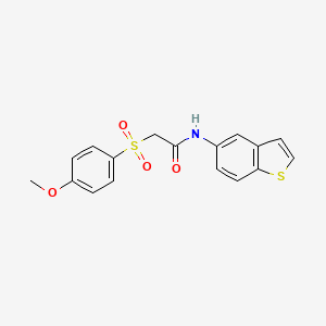 N-(benzo[b]thiophen-5-yl)-2-((4-methoxyphenyl)sulfonyl)acetamide