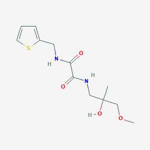 molecular formula C12H18N2O4S B2373185 N1-(2-hydroxy-3-methoxy-2-methylpropyl)-N2-(thiophen-2-ylmethyl)oxalamide CAS No. 1334369-40-2