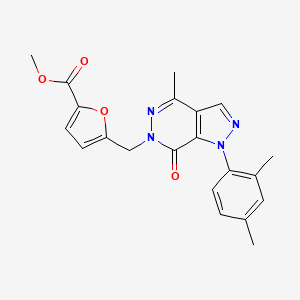 methyl 5-((1-(2,4-dimethylphenyl)-4-methyl-7-oxo-1H-pyrazolo[3,4-d]pyridazin-6(7H)-yl)methyl)furan-2-carboxylate