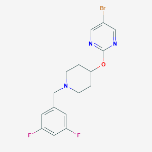 5-Bromo-2-[1-[(3,5-difluorophenyl)methyl]piperidin-4-yl]oxypyrimidine