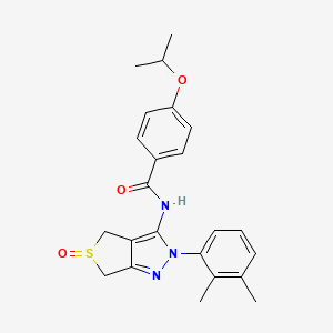 N-(2-(2,3-dimethylphenyl)-5-oxido-4,6-dihydro-2H-thieno[3,4-c]pyrazol-3-yl)-4-isopropoxybenzamide
