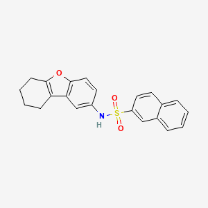 molecular formula C22H19NO3S B2373248 N-(6,7,8,9-tetrahydrodibenzofuran-2-yl)naphthalene-2-sulfonamide CAS No. 301315-50-4