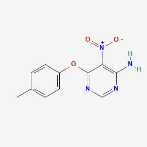 6-(4-Methylphenoxy)-5-nitropyrimidin-4-amine