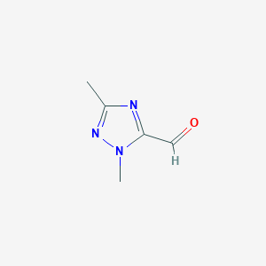 molecular formula C5H7N3O B2373255 2,5-Dimethyl-2H-[1,2,4]triazole-3-carbaldehyde CAS No. 877131-01-6