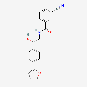 3-cyano-N-{2-[4-(furan-2-yl)phenyl]-2-hydroxyethyl}benzamide