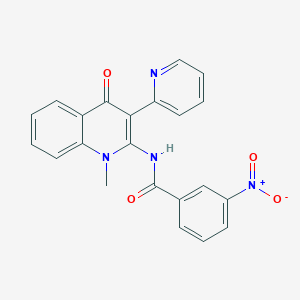 N-(1-methyl-4-oxo-3-pyridin-2-ylquinolin-2-yl)-3-nitrobenzamide