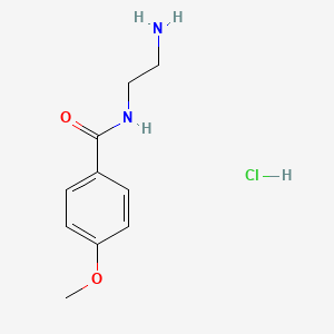 molecular formula C10H15ClN2O2 B2373270 N-(2-Aminoethyl)-4-methoxybenzamid-Hydrochlorid CAS No. 3560-43-8