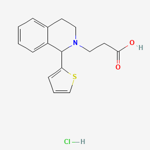 3-[1-(2-Thienyl)-3,4-dihydroisoquinolin-2(1H)-yl]propanoic acid hydrochloride