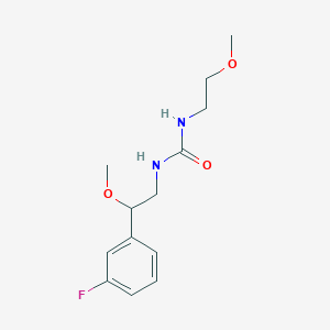 molecular formula C13H19FN2O3 B2373306 1-(2-(3-Fluorophenyl)-2-methoxyethyl)-3-(2-methoxyethyl)urea CAS No. 1796949-66-0