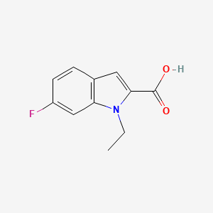 molecular formula C11H10FNO2 B2373311 1-エチル-6-フルオロ-1H-インドール-2-カルボン酸 CAS No. 1240571-99-6