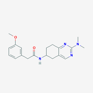 molecular formula C19H24N4O2 B2373316 N-[2-(dimethylamino)-5,6,7,8-tetrahydroquinazolin-6-yl]-2-(3-methoxyphenyl)acetamide CAS No. 2097898-17-2