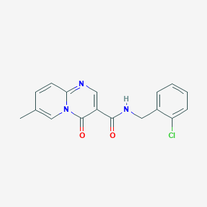 molecular formula C17H14ClN3O2 B2373343 N-(2-氯苄基)-7-甲基-4-氧代-4H-吡啶并[1,2-a]嘧啶-3-甲酰胺 CAS No. 877649-18-8