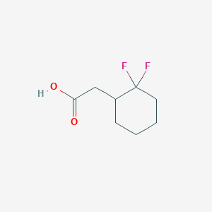 molecular formula C8H12F2O2 B2373352 2-(2,2-二氟环己基)乙酸 CAS No. 1510551-45-7