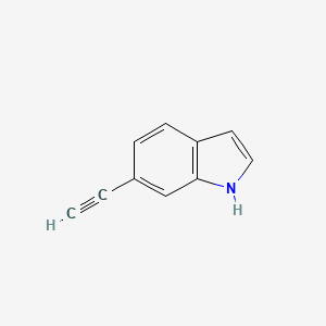 molecular formula C10H7N B2373357 6-乙炔基-1H-吲哚 CAS No. 865375-93-5