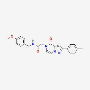 molecular formula C23H22N4O3 B2373376 N-(4-methoxybenzyl)-2-[2-(4-methylphenyl)-4-oxopyrazolo[1,5-a]pyrazin-5(4H)-yl]acetamide CAS No. 941921-17-1