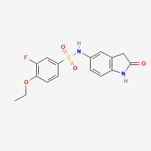 4-ethoxy-3-fluoro-N-(2-oxoindolin-5-yl)benzenesulfonamide