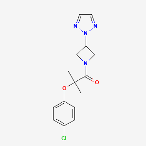 1-(3-(2H-1,2,3-triazol-2-yl)azetidin-1-yl)-2-(4-chlorophenoxy)-2-methylpropan-1-one