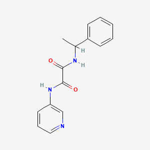 molecular formula C15H15N3O2 B2373405 N1-(1-苯乙基)-N2-(吡啶-3-基)草酰胺 CAS No. 920417-72-7