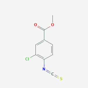 molecular formula C9H6ClNO2S B2373420 4-甲氧基羰基-2-氯苯基异硫氰酸酯 CAS No. 1027513-26-3