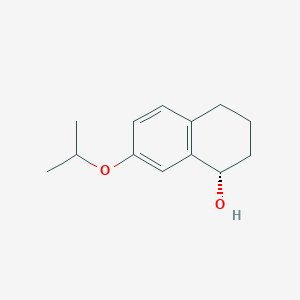 molecular formula C13H18O2 B2373428 (1S)-7-Propan-2-yloxy-1,2,3,4-tetrahydronaphthalen-1-ol CAS No. 1568237-40-0