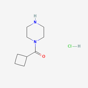 molecular formula C9H17ClN2O B2373436 Cyclobutyl(piperazin-1-yl)methanone hydrochloride CAS No. 1428443-87-1; 64579-67-5