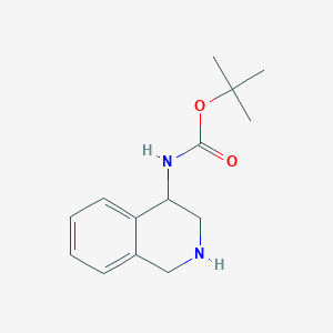molecular formula C14H20N2O2 B2373438 tert-Butyl (1,2,3,4-tetrahydroisoquinolin-4-yl)carbamate CAS No. 1690454-39-7
