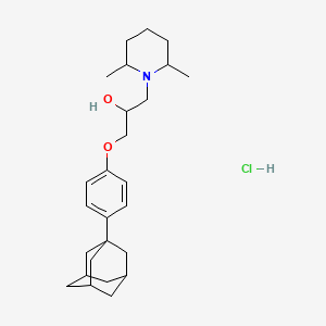 1-(4-((3r,5r,7r)-Adamantan-1-yl)phenoxy)-3-(2,6-dimethylpiperidin-1-yl)propan-2-ol hydrochloride