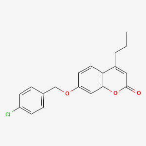 7-((4-chlorobenzyl)oxy)-4-propyl-2H-chromen-2-one