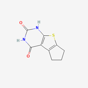 2,4-Diaza-1,2,3,4,5,6,7,8-octahydro-5-thiacyclopenta[a]indene-1,3-dione