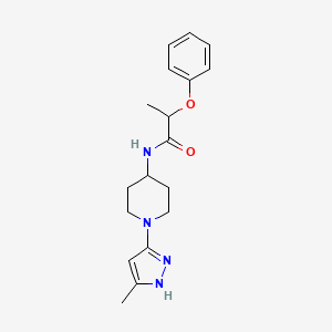 N-(1-(5-methyl-1H-pyrazol-3-yl)piperidin-4-yl)-2-phenoxypropanamide